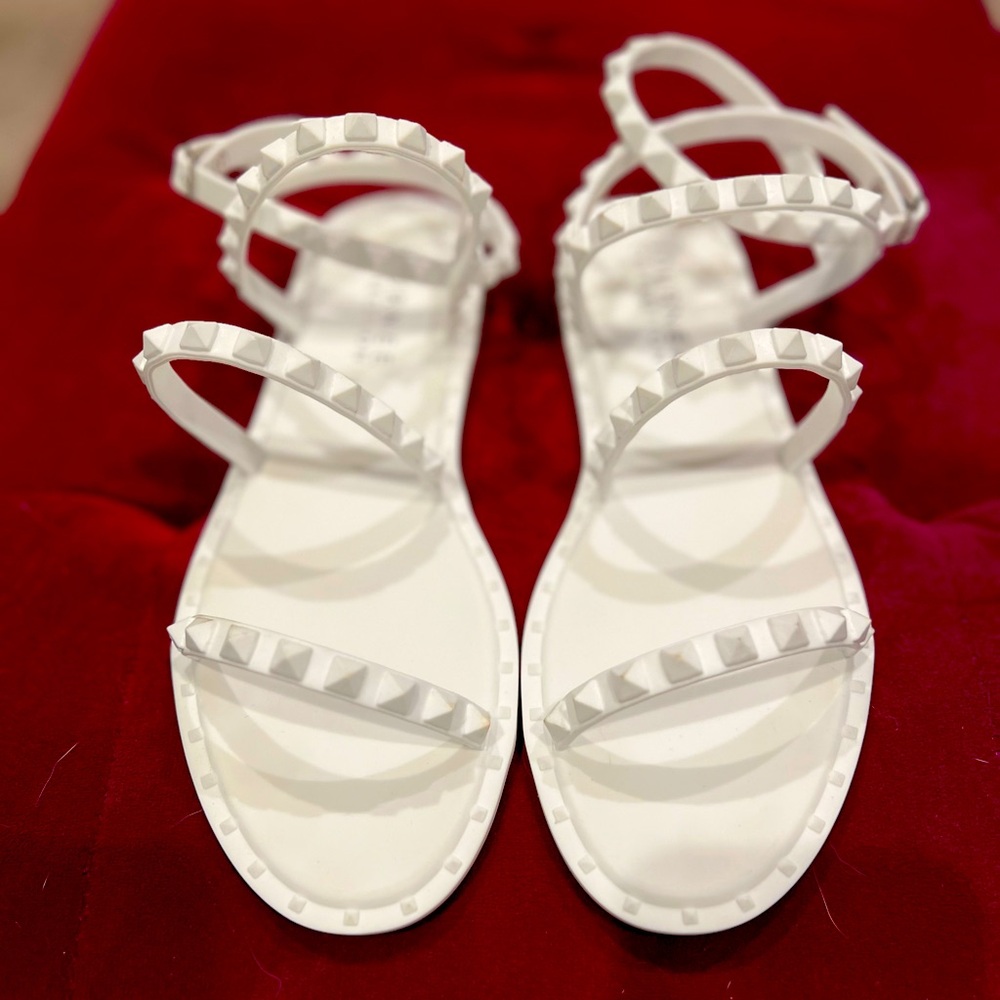 Studded White Gladiator Sandals - Size 9 NWT